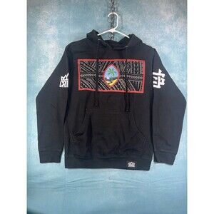Y2K VTG Crowns Hoodie Black Small ISLANDER GUAM
